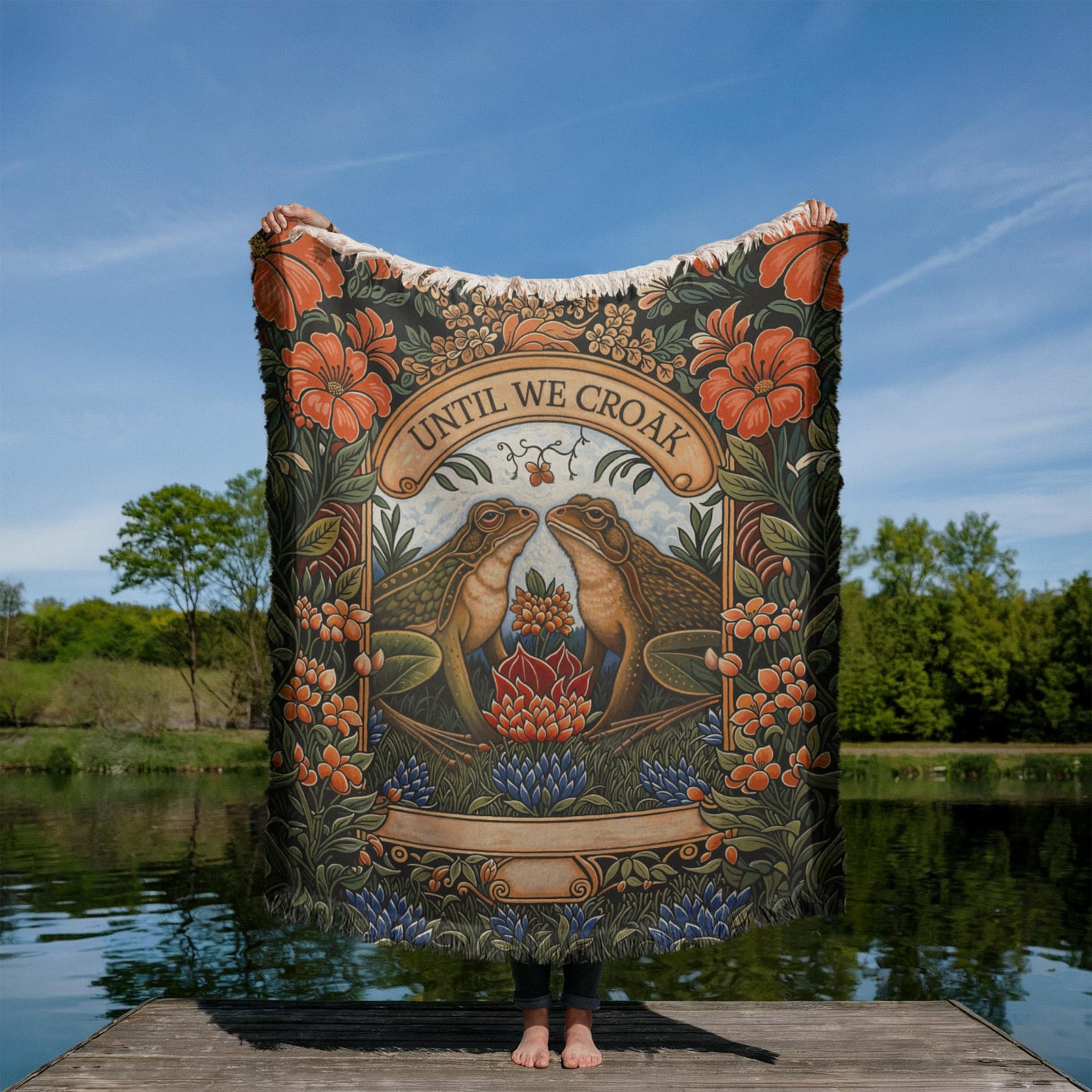 Vertical Wooden Blanket
