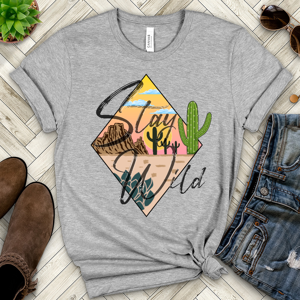 Stay Wild Heathered Tee