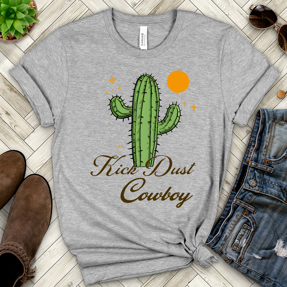 Kick Dust Cowboy Heathered Tee