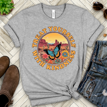 Treat Yourself With Kindness Heathered Tee
