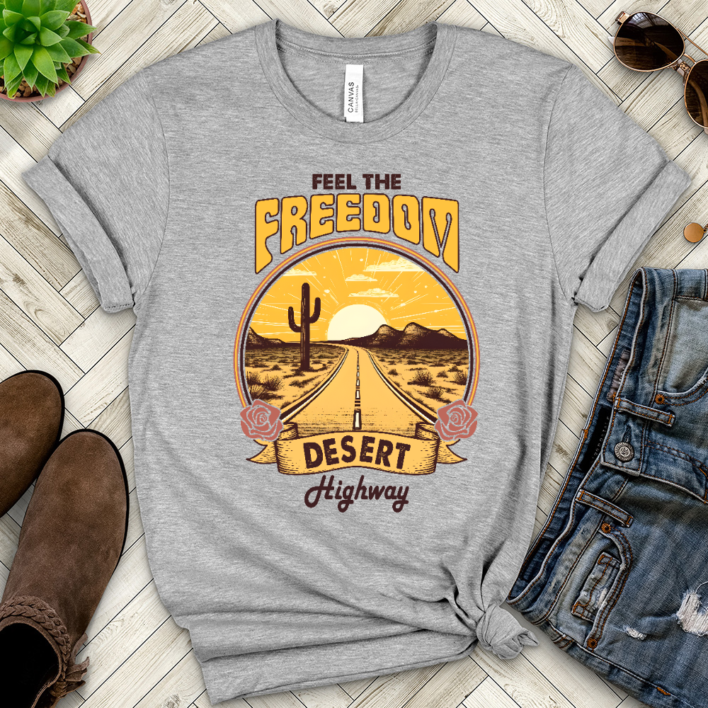 Feel the Freedom Heathered Tee