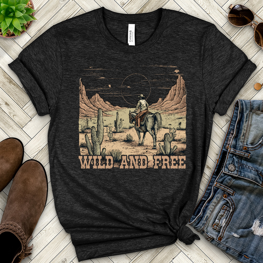 Wild And Free Heathered Tee