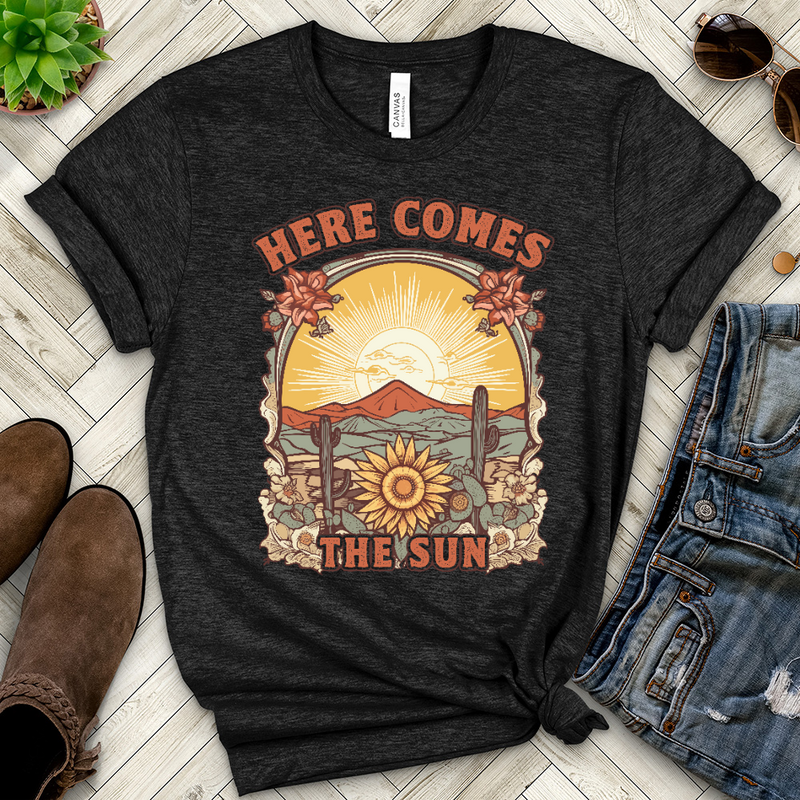 Here Comes the Sun Heathered Tee