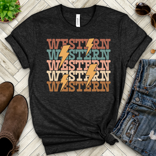 Western Heathered Tee