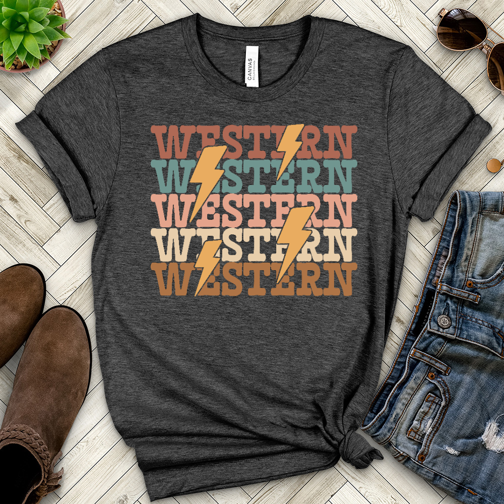 Western Heathered Tee