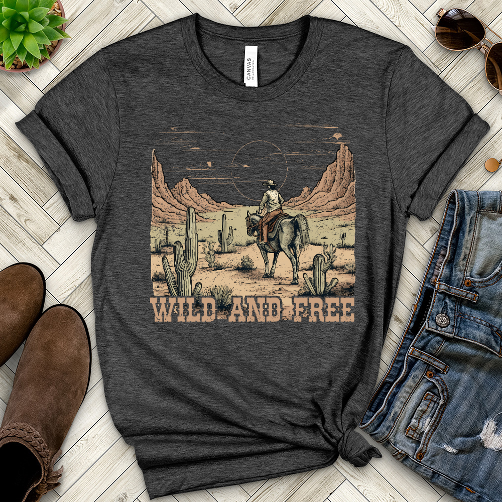 Wild And Free Heathered Tee
