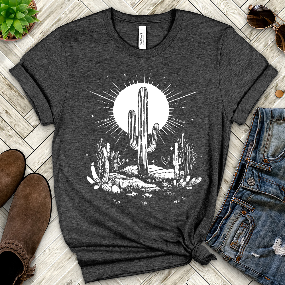 Desert Life Cactus Heathered Tee