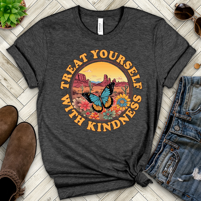 Treat Yourself With Kindness Heathered Tee