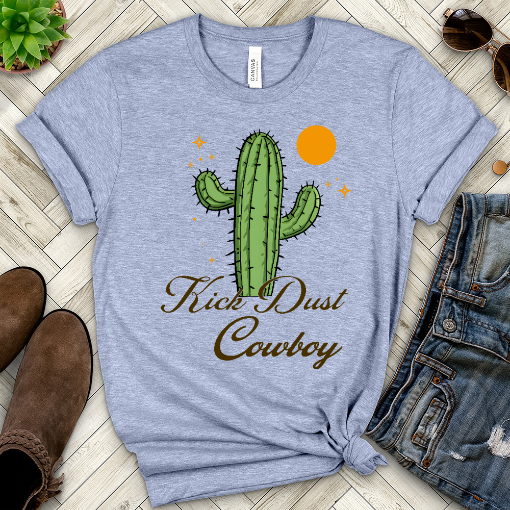 Kick Dust Cowboy Heathered Tee