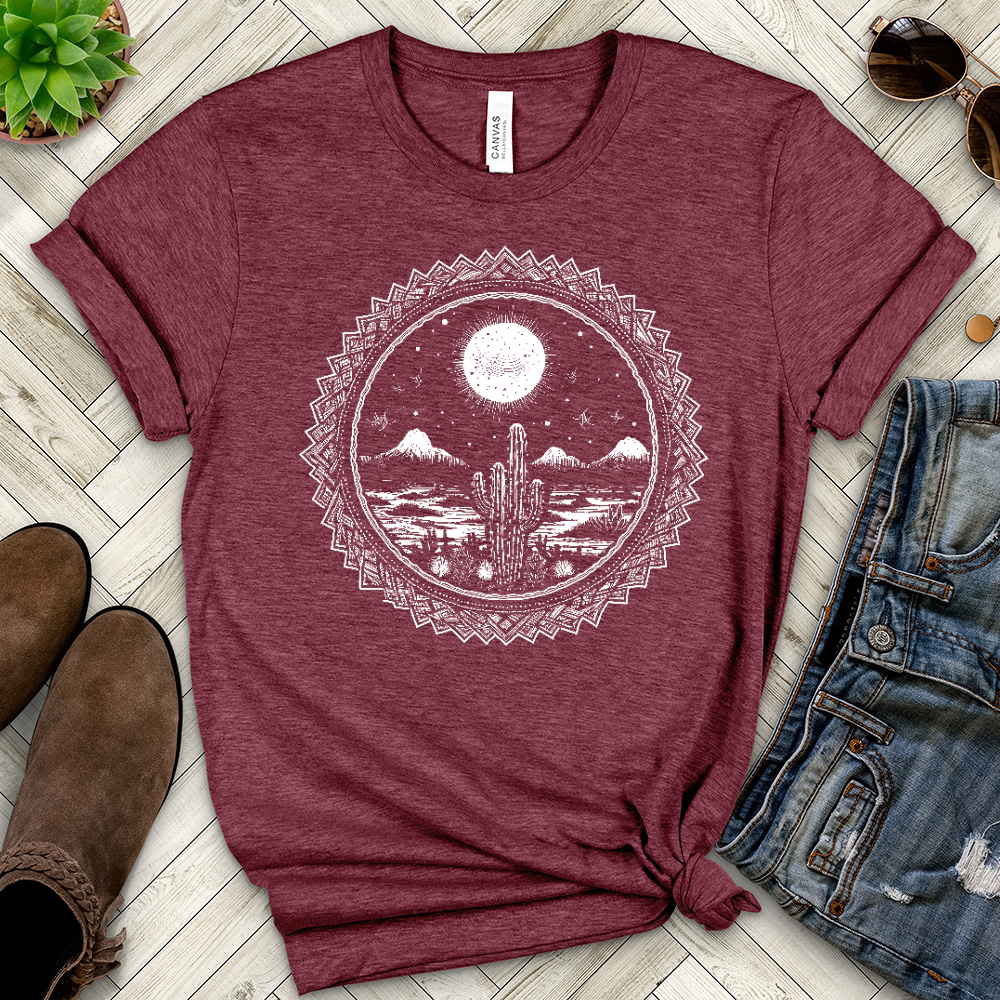 Navy Desert Heathered Tee