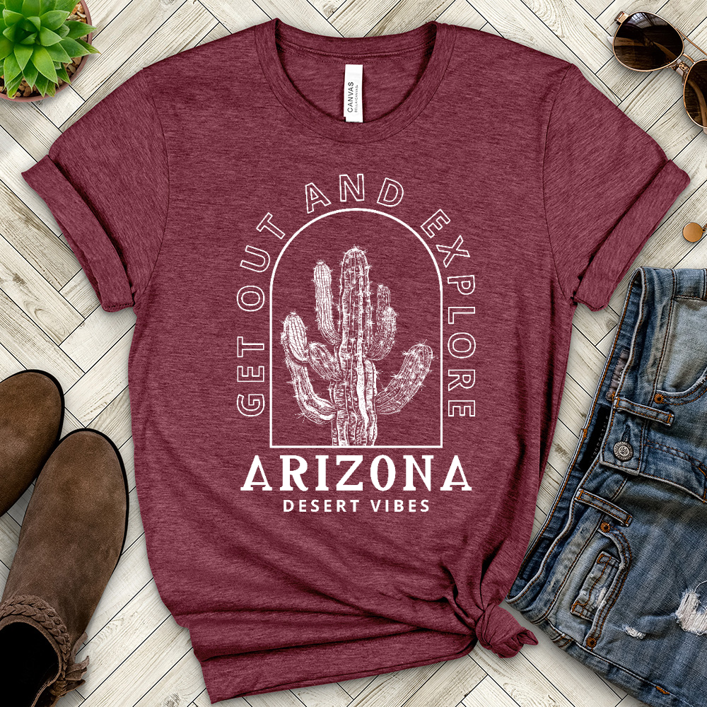 Get Out and Explore Heathered Tee