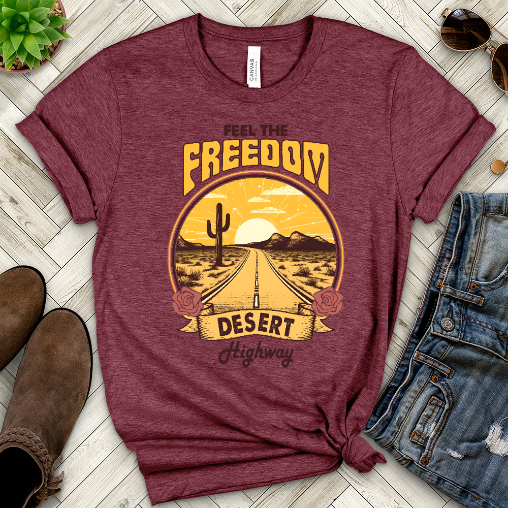 Feel the Freedom Heathered Tee