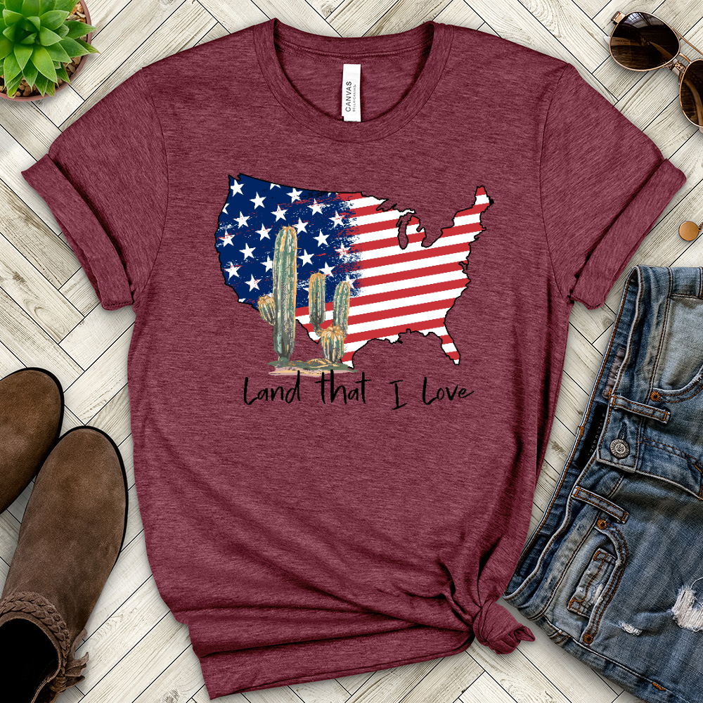 Land that I Love Heathered Tee