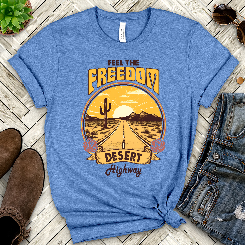 Feel the Freedom Heathered Tee