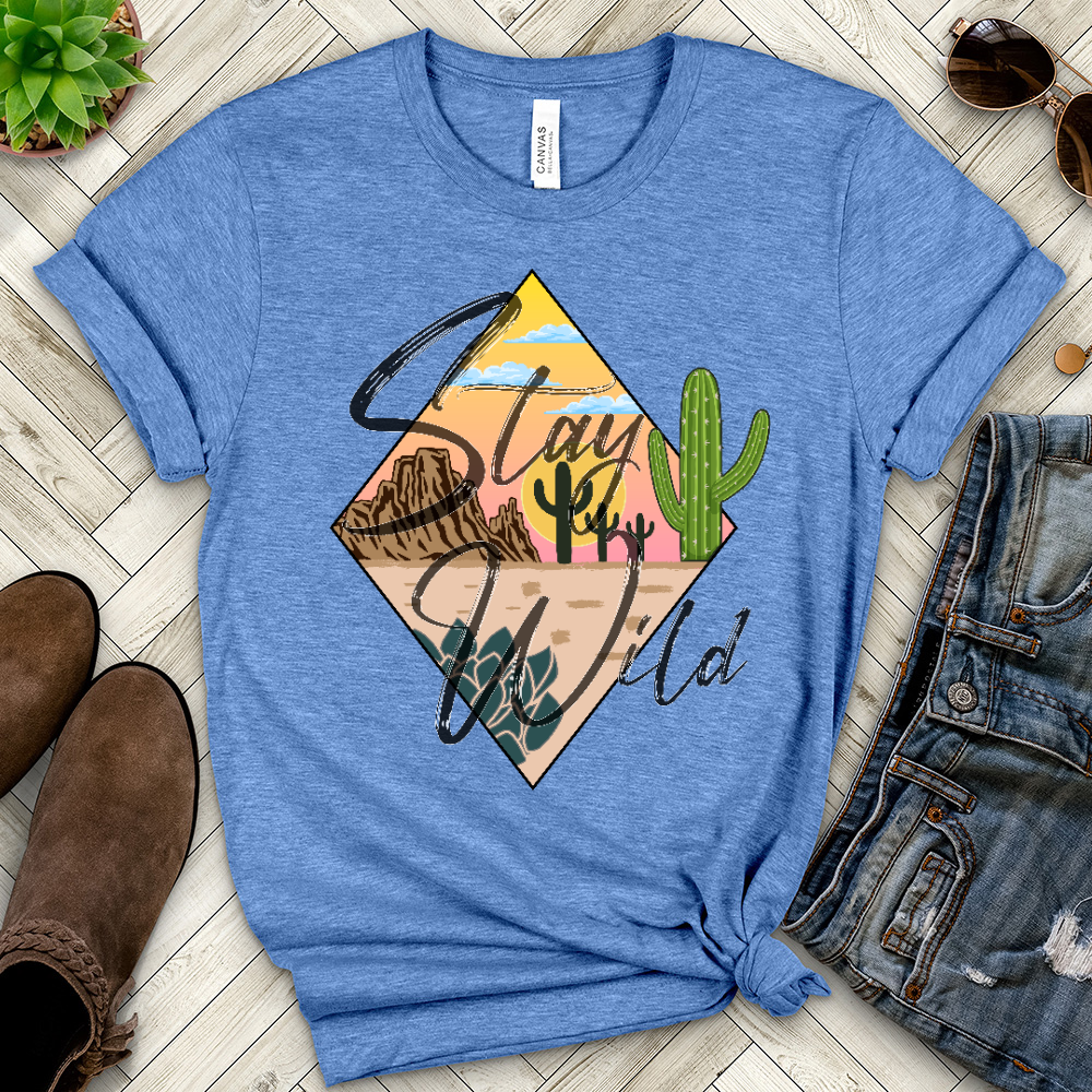 Stay Wild Heathered Tee