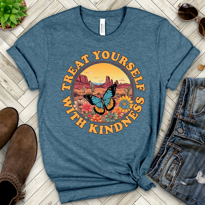 Treat Yourself With Kindness Heathered Tee