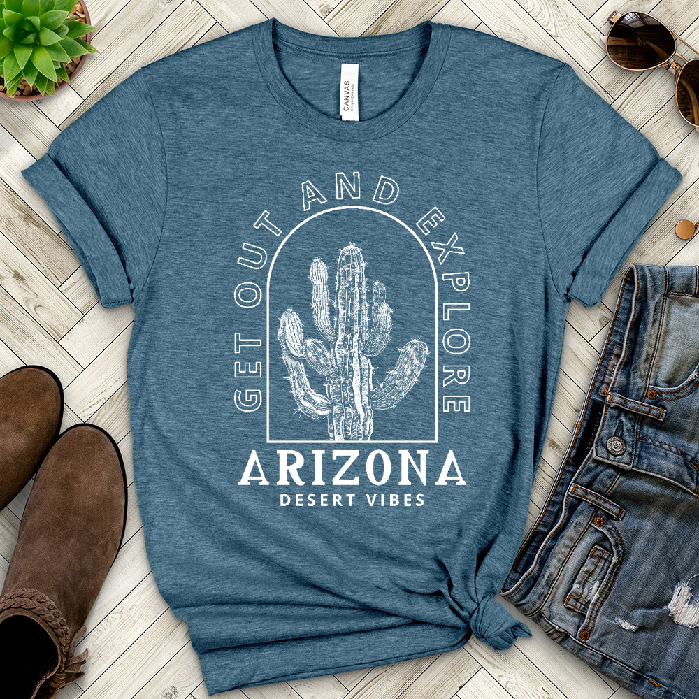 Get Out and Explore Heathered Tee