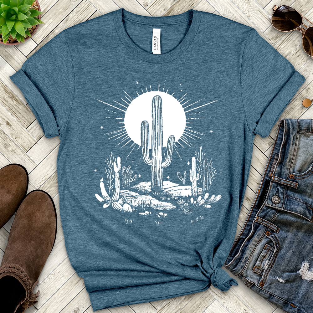 Desert Life Cactus Heathered Tee