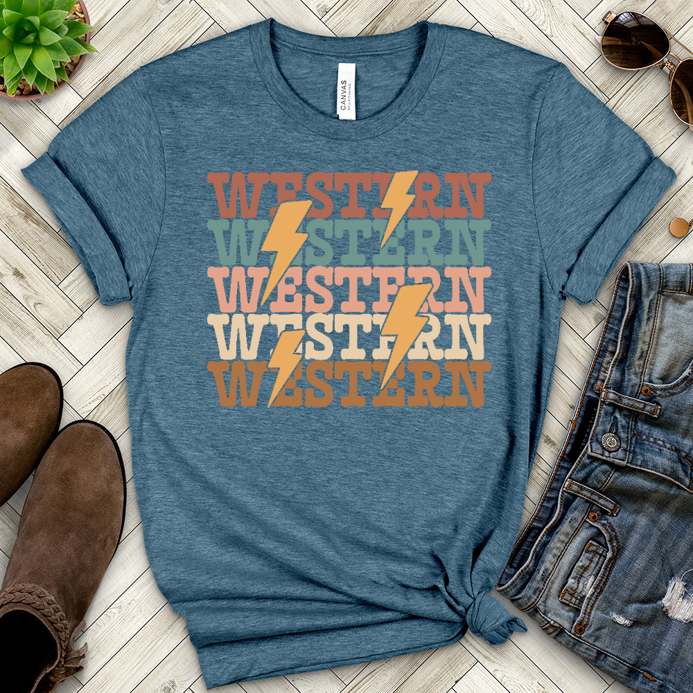 Western Heathered Tee
