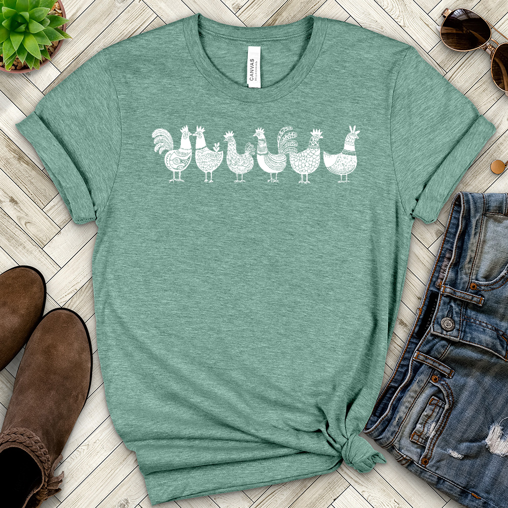 Chickens Heathered Tee