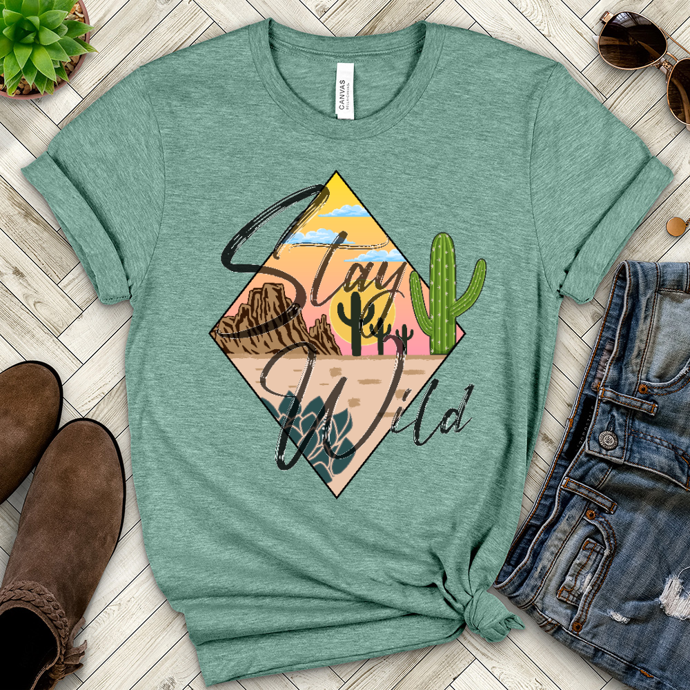 Stay Wild Heathered Tee