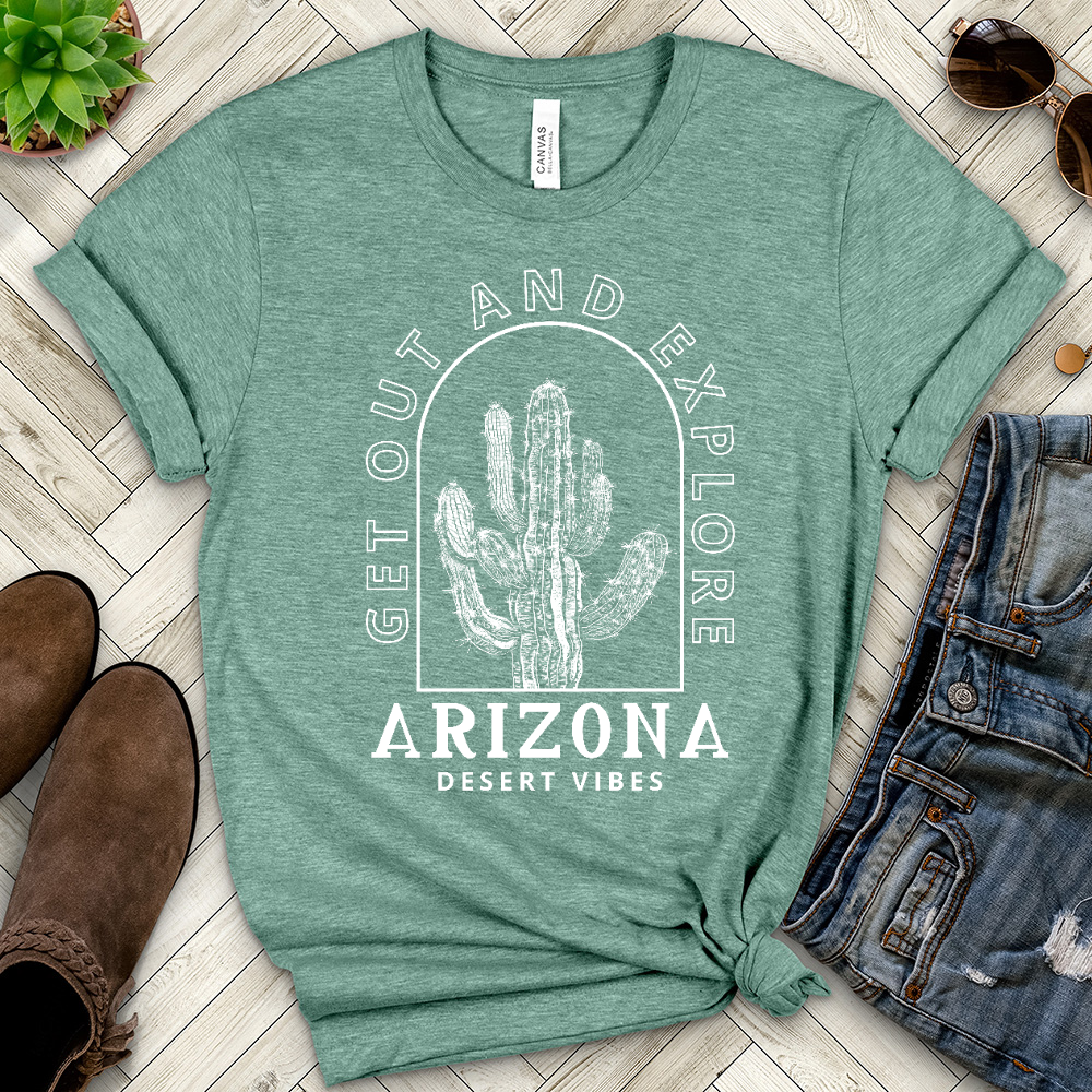 Get Out and Explore Heathered Tee
