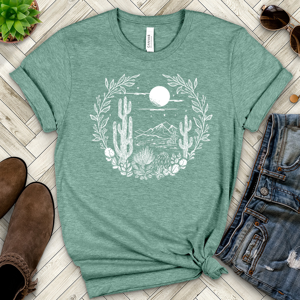 Cactus Heathered Tee