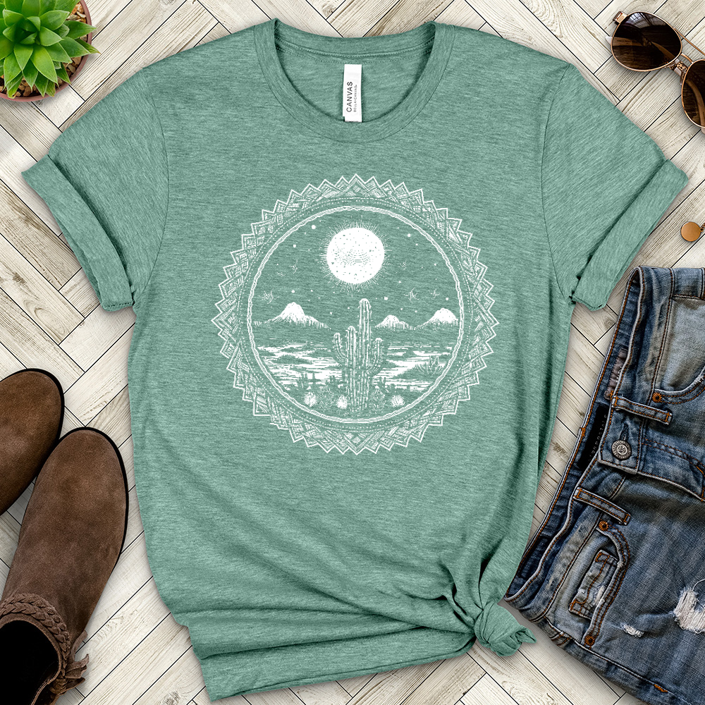 Navy Desert Heathered Tee