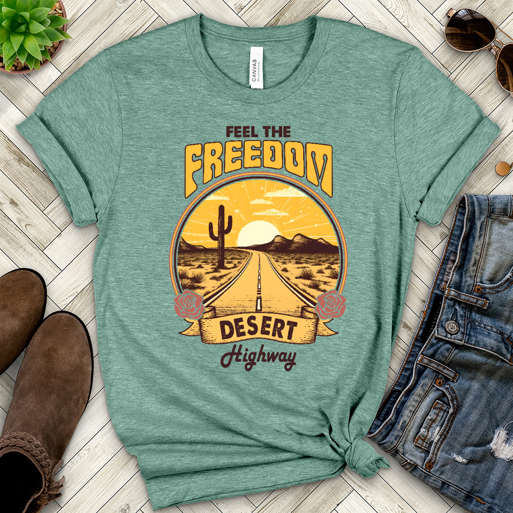 Feel the Freedom Heathered Tee