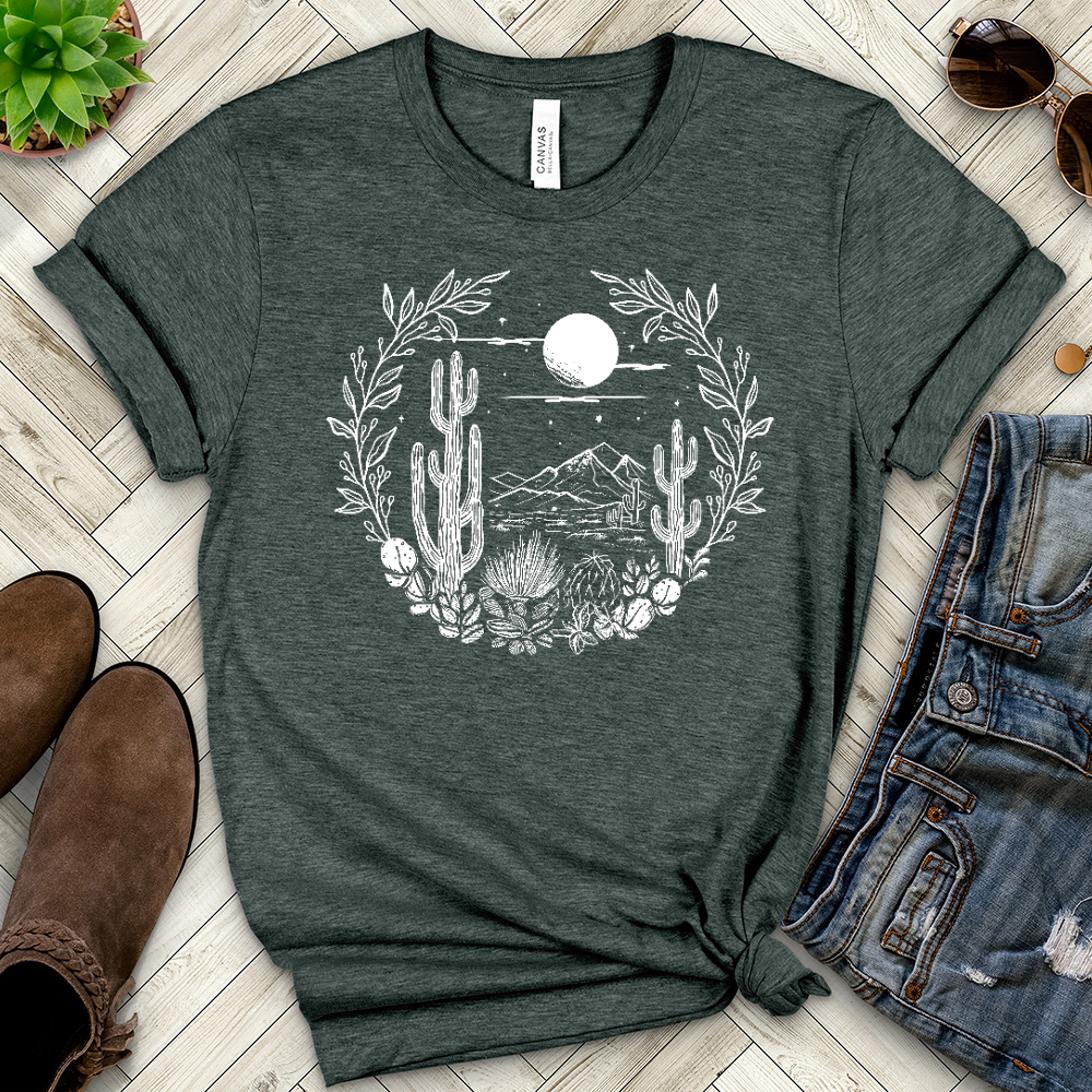 Cactus Heathered Tee