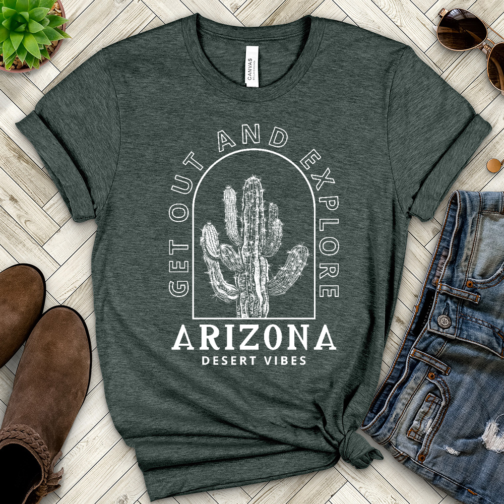 Get Out and Explore Heathered Tee