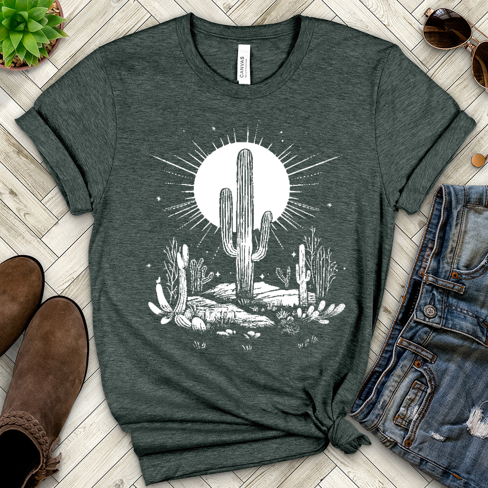 Desert Life Cactus Heathered Tee