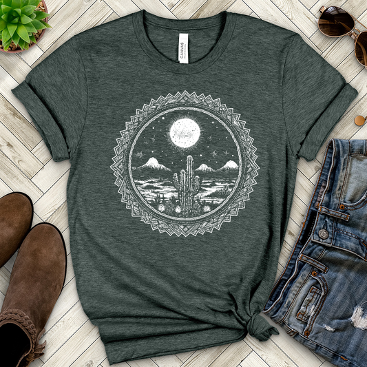 Navy Desert Heathered Tee