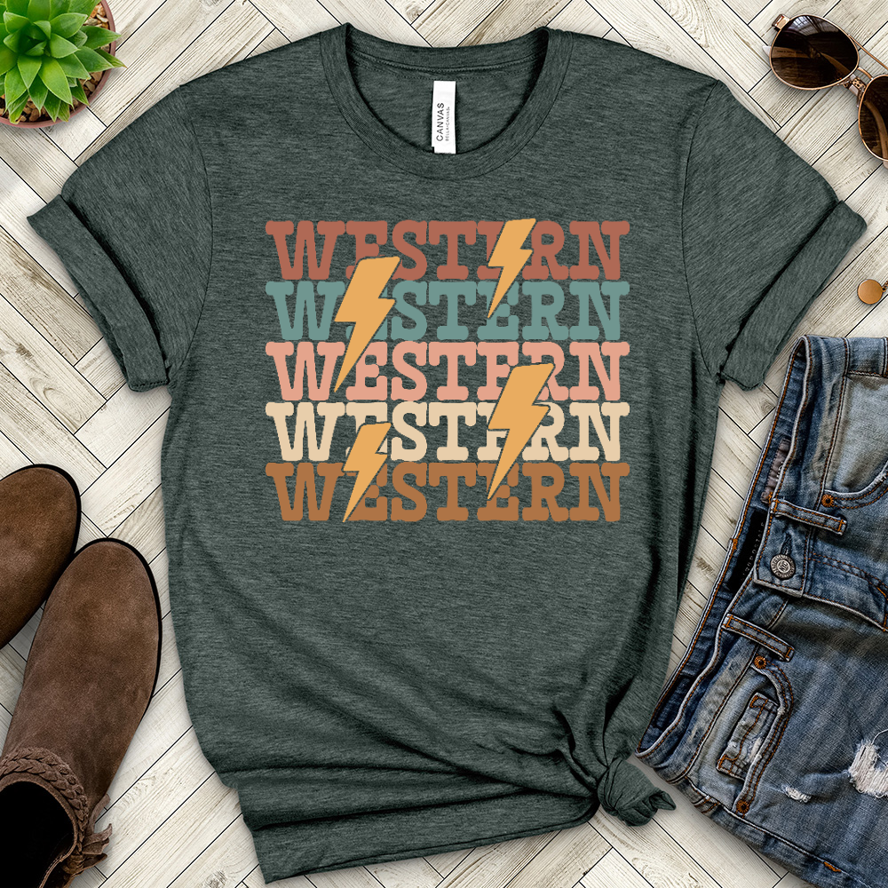 Western Heathered Tee