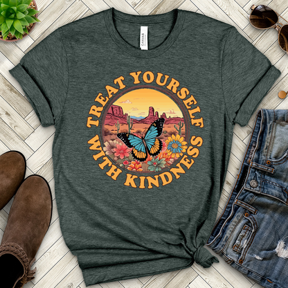 Treat Yourself With Kindness Heathered Tee