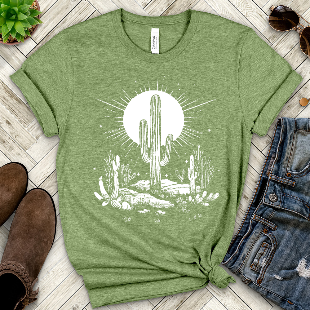 Desert Life Cactus Heathered Tee