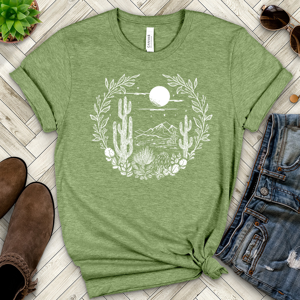 Cactus Heathered Tee