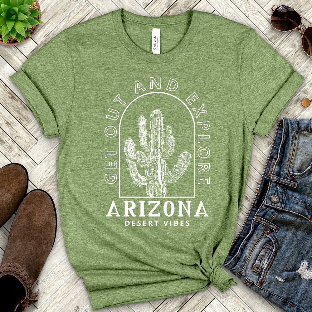 Get Out and Explore Heathered Tee