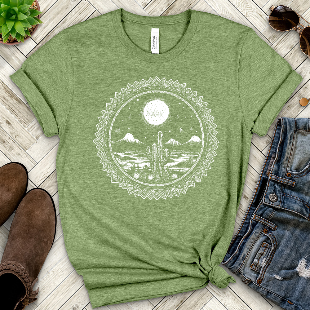Navy Desert Heathered Tee