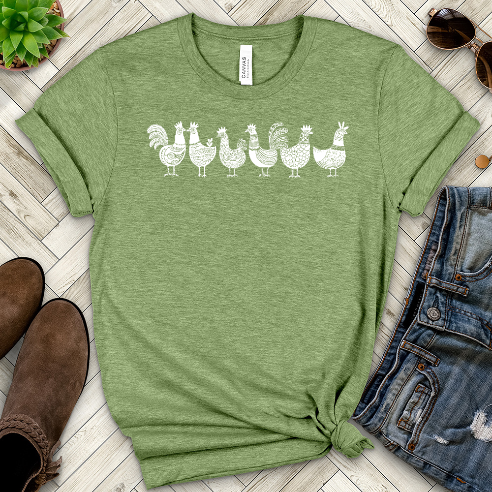 Chickens Heathered Tee