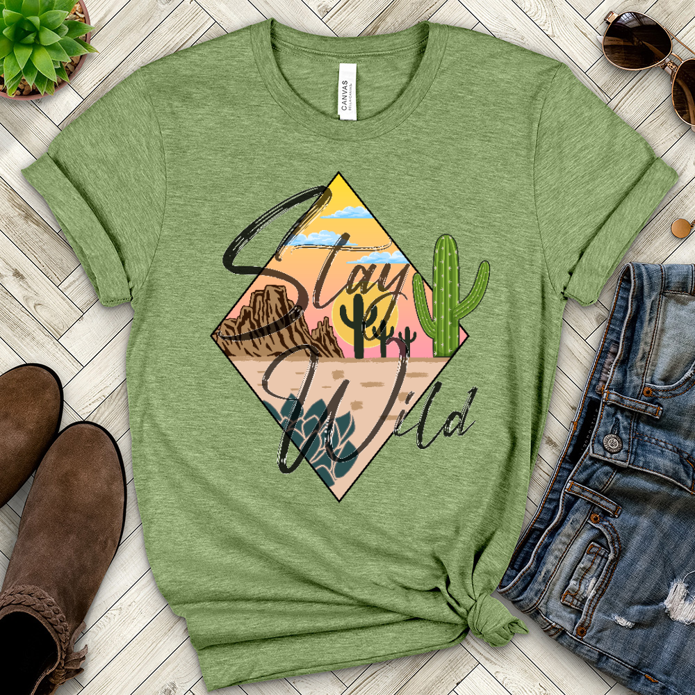 Stay Wild Heathered Tee