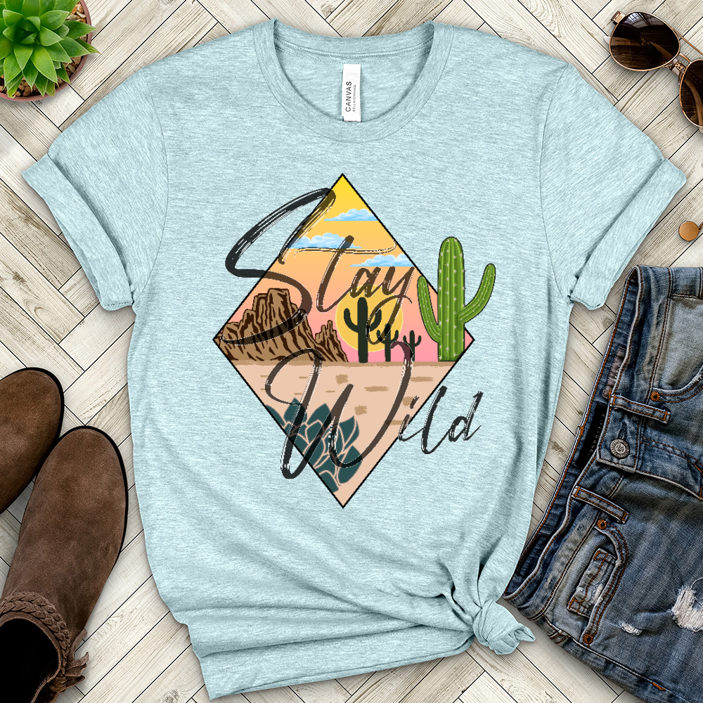 Stay Wild Heathered Tee