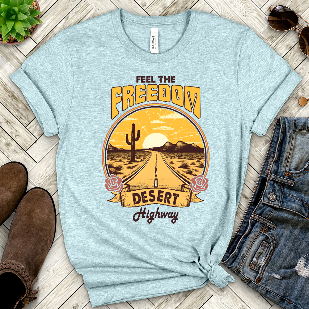 Feel the Freedom Heathered Tee