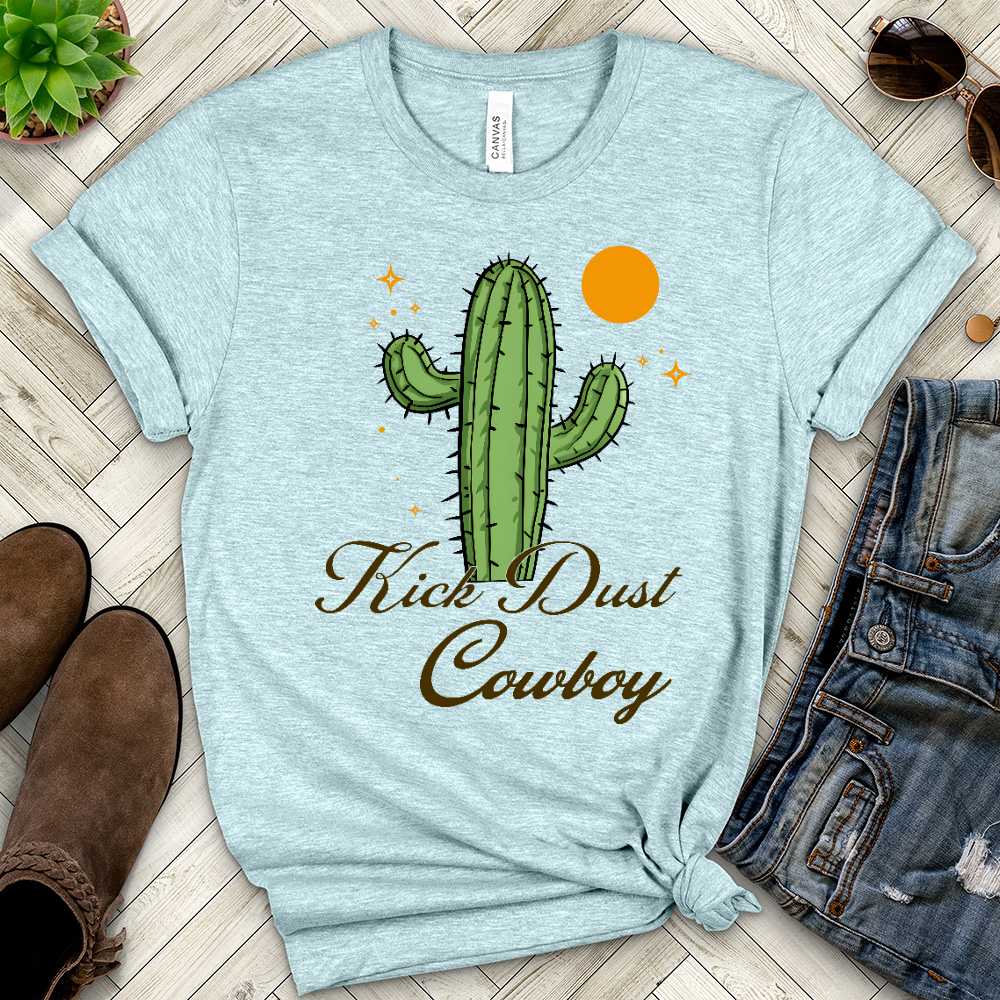 Kick Dust Cowboy Heathered Tee