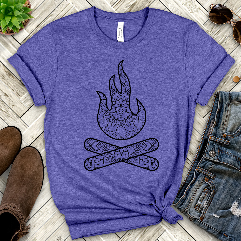 Campfire Mandala Heathered Tee
