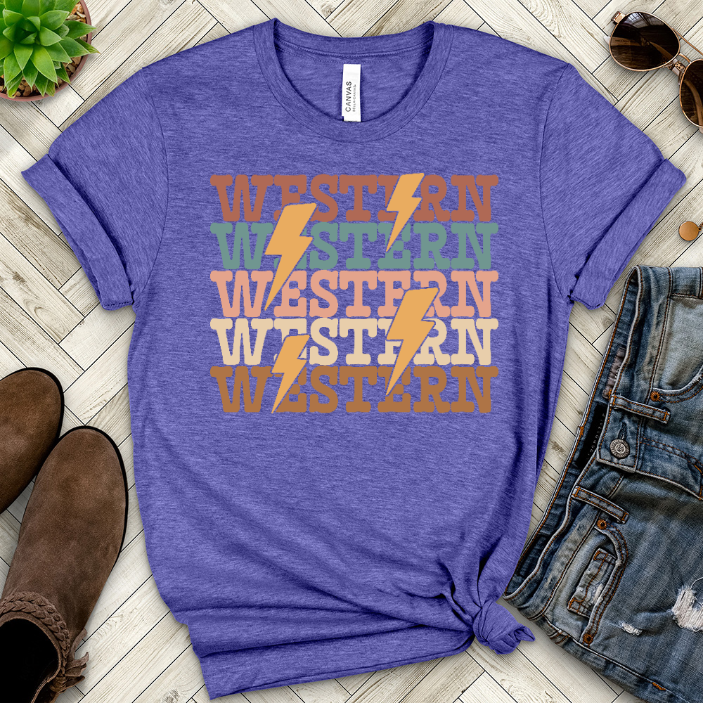 Western Heathered Tee