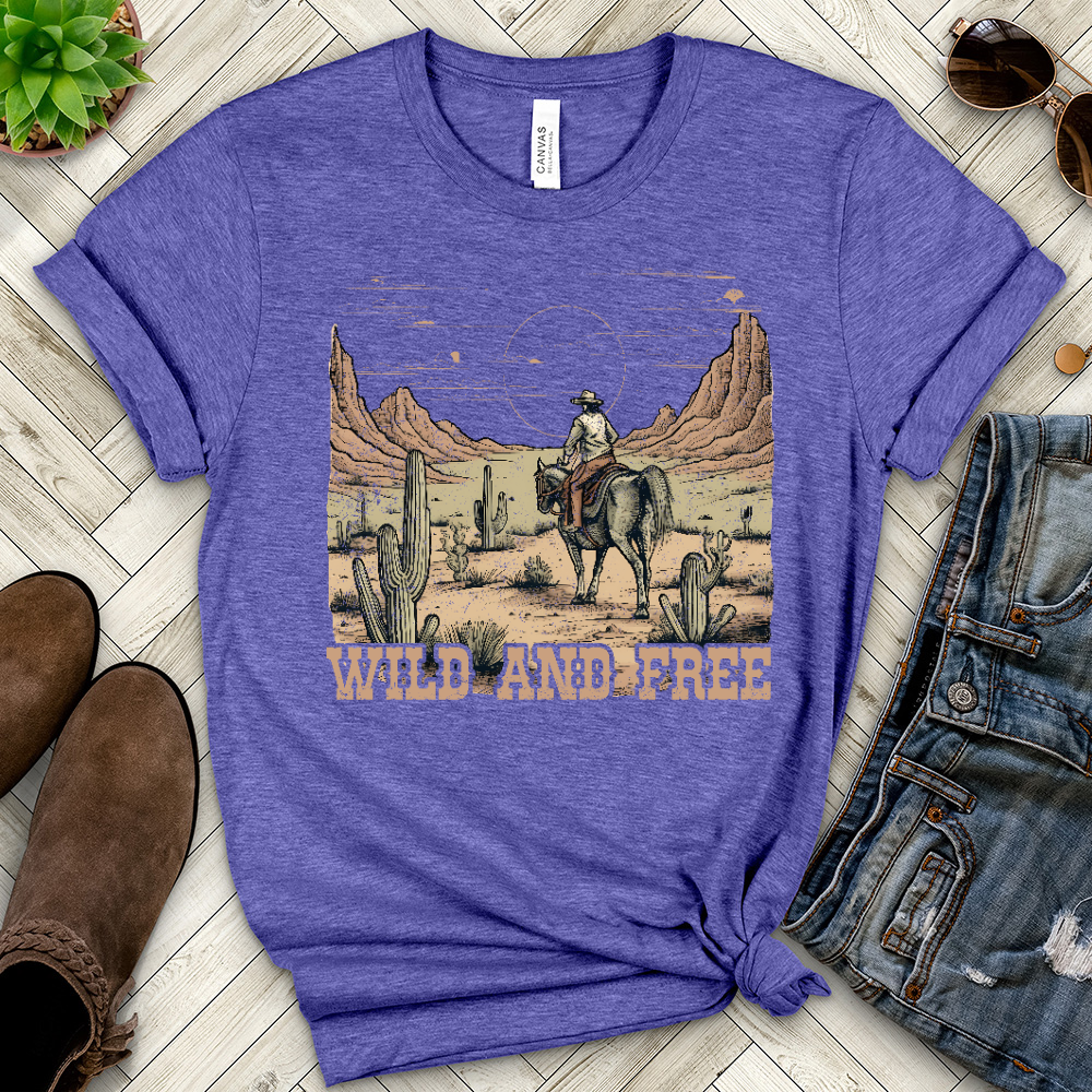 Wild And Free Heathered Tee