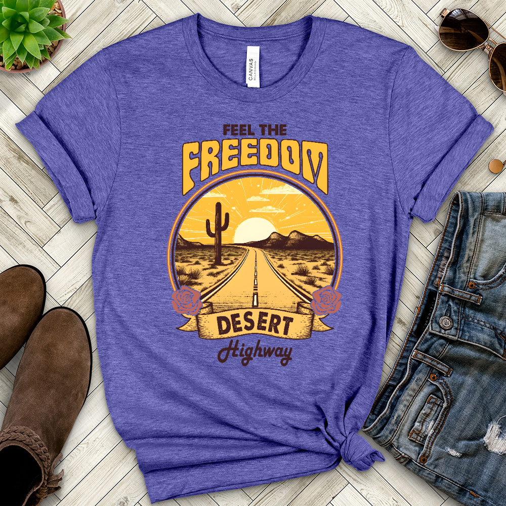 Feel the Freedom Heathered Tee