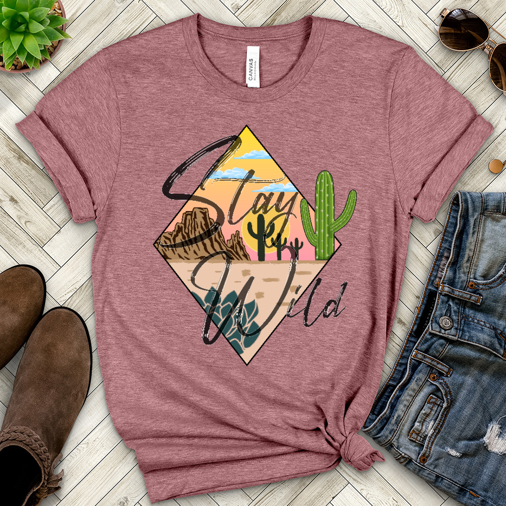 Stay Wild Heathered Tee