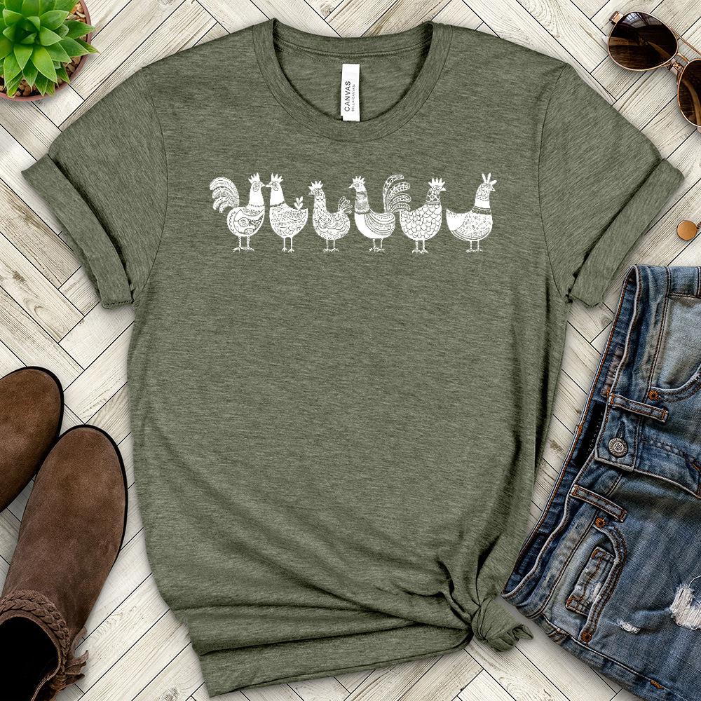 Chickens Heathered Tee